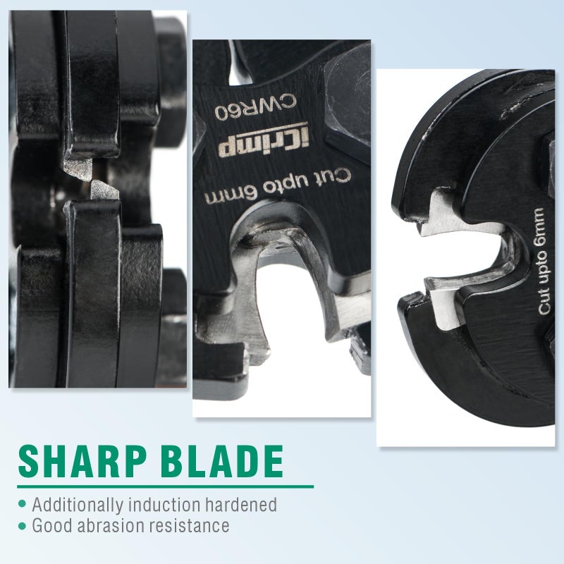 iCrimp Wire Rope Cutter for up to 6mm Rope, Bicycle & Aircraft Cable, Copper & Piano Wire (CWR60) - Image 3